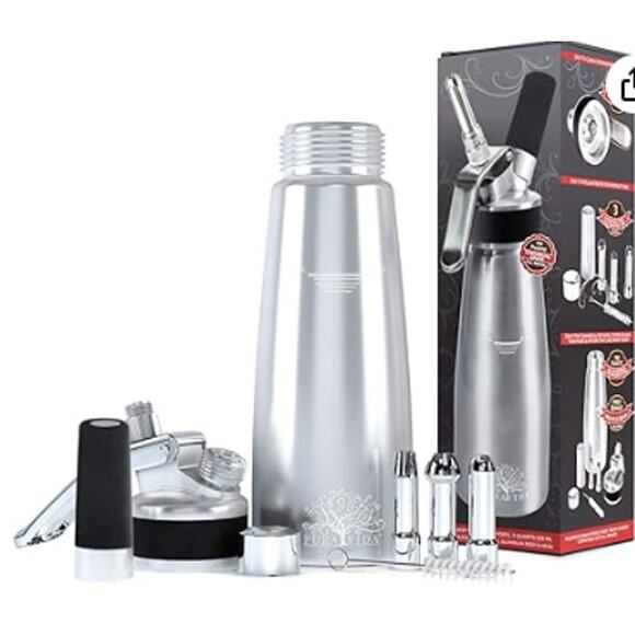 Professional Stainless Steel Whipped Cream Dispenser - Picture 2 of 7